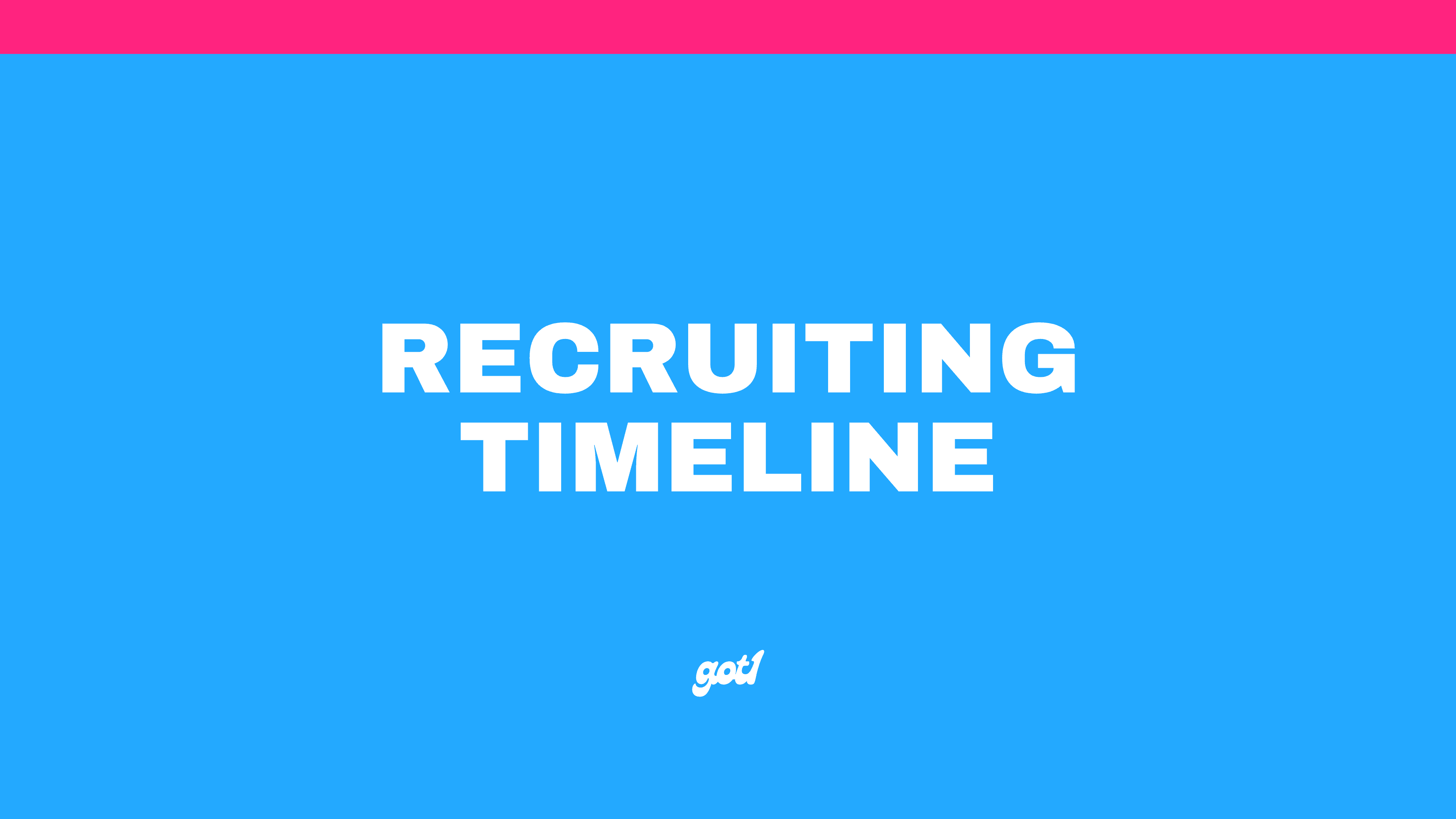 Understanding the Recruiting Timeline